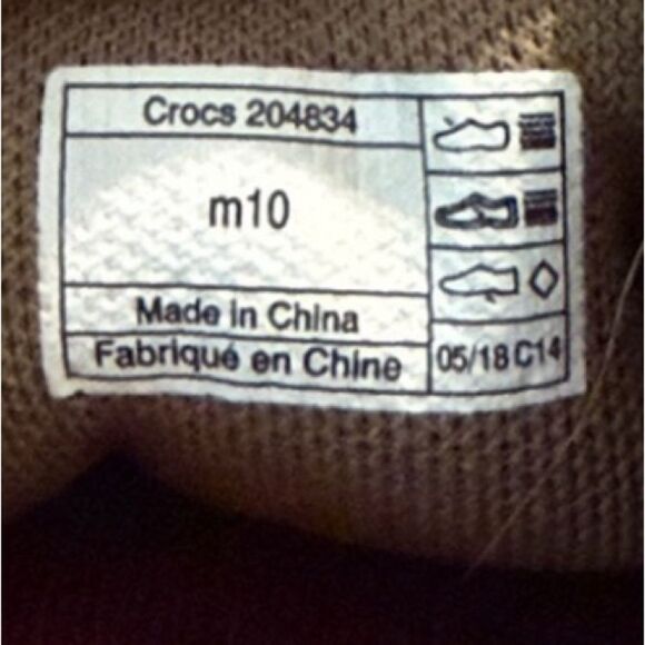 Crocs Tan Canvas Conversion Heel Slip On Deck Boat Loafers - Picture 12 of 12